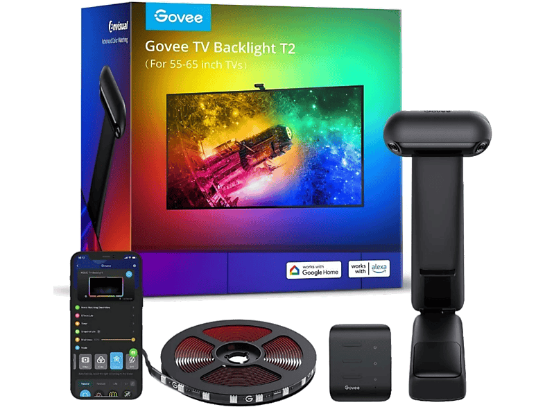 Govee H605C Doble Cámara Adecuado para Televisor de 55 a 65 pulgadas Multicolor