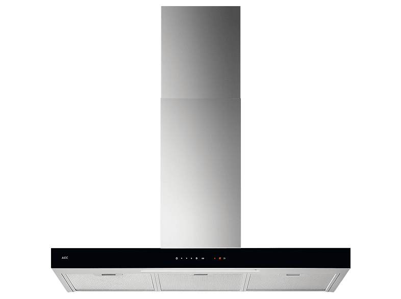 AEG GB67D91HL 3 velocidades 600 m³/h Función Brisa 90 cm Inox con panel de cristal negro