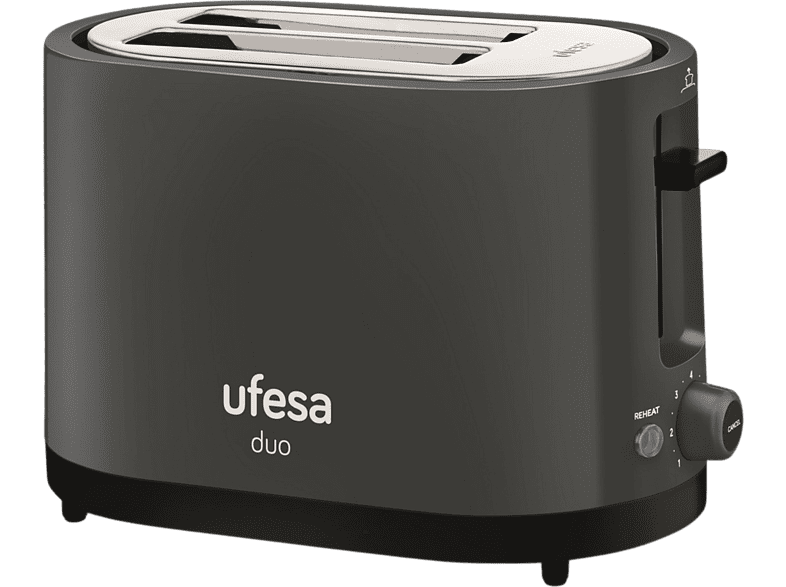 Ufesa TT7585 750 W 750 W 2 Ranuras Función descongelación y Recalentado 7 Posiciones Gris