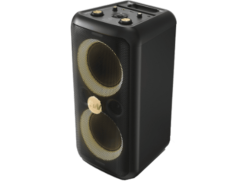 PEAQ PPS 200-RW 80W Modo Karaoke 8h Autonomía Edición Robbie Williams Bass Booster Efectos de Iluminación Negro