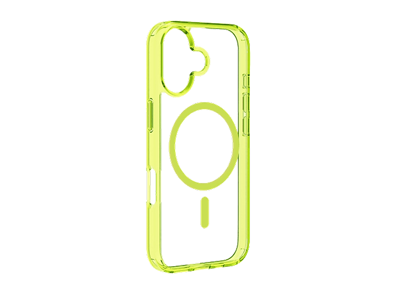 CellularLine ICONIC MAG Para iPhone 17 Ultrarresistente MagSafe Lima y Transparente