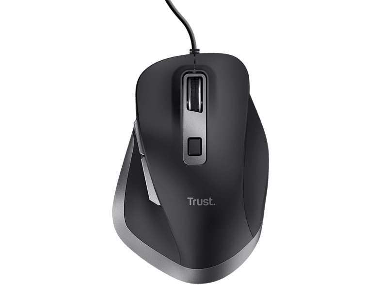 Trust Fyda Con Cable 5000 dpi 85 % de materiales reciclados Negro