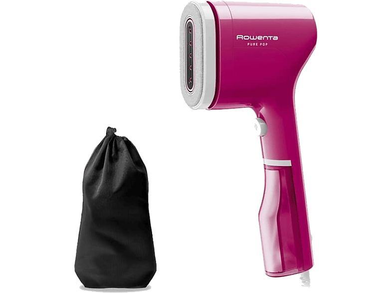 Rowenta Pure Pop DR2023 1300W Salida vapor 20 g/min 70ml Calentamiento 15s Elimina Pelusas Arrugas y Purifica Rosa