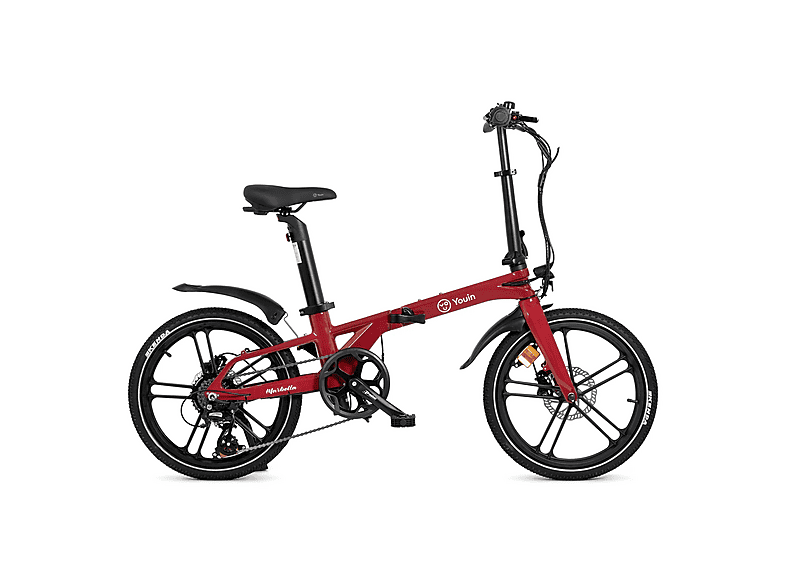Youin Marbella 250 W 25 km/h 40 km 7 Velocidades Pantalla LCD Multifunción Rojo