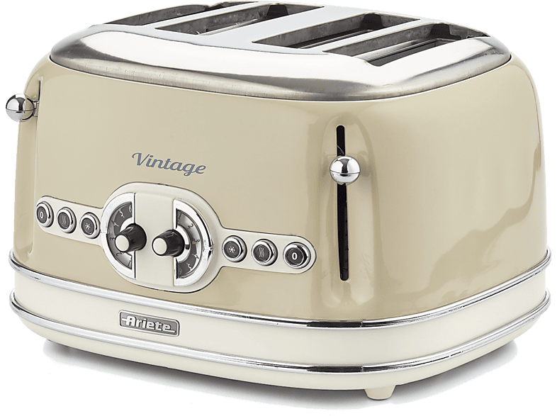 Ariete Vintage 156 4 ranuras 1600 W 6 niveles de tostado Descongelación Pastel