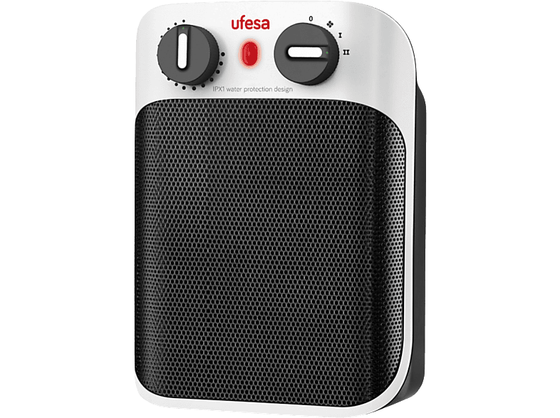 Ufesa CC1800IP 1800 W Hasta 20 m² 3 Velocidades 2 Niveles de calor LED Blanco/Negro