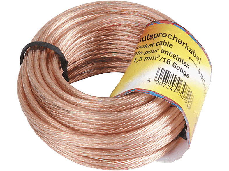 Hama 00205142 2 x 1.5 mm² 10 m Transparente