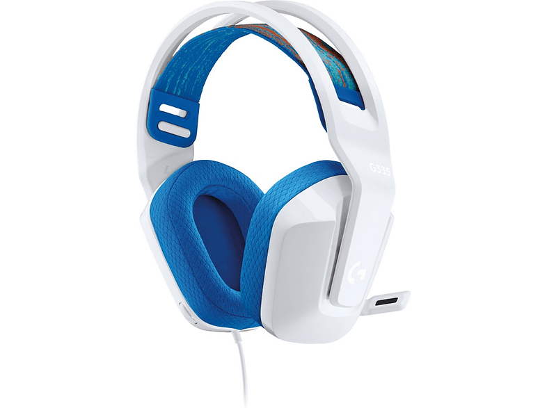 Logitech G335 Con cable 36 Ohms 87.5dB SPL/mW Micrófono integrado Jack 3.5mm Blanco