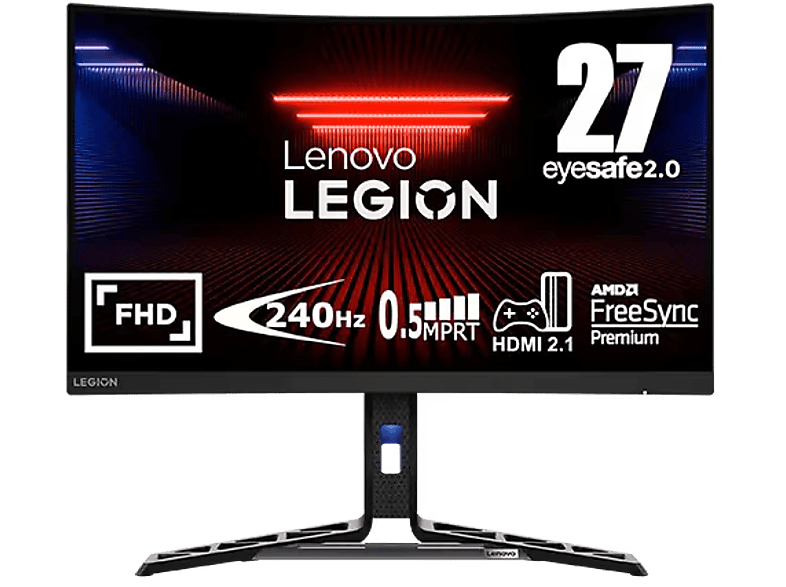 Lenovo Legion R27fc-30 27 Full-HD 0.5 ms 240 Hz 2 x HDMI® 2.1 TMDS;  1 x DP 1.4 Altavoces incluidos Negro