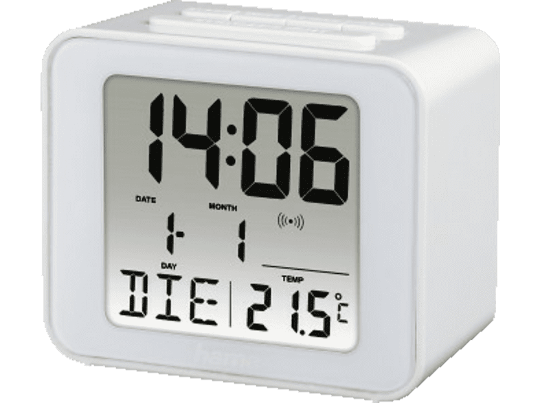 Hama Cube 00186305 Digital Hora alarma fecha y temperatura Compacto Negro