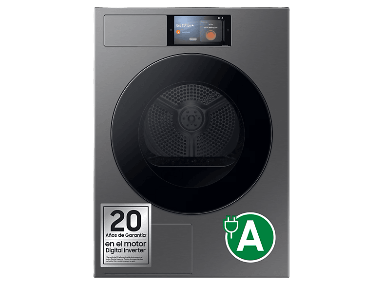 Secadora bomba de calor -Samsung DV90F09F4SU3 9 kg 19 programas OptimalDry A Grafito