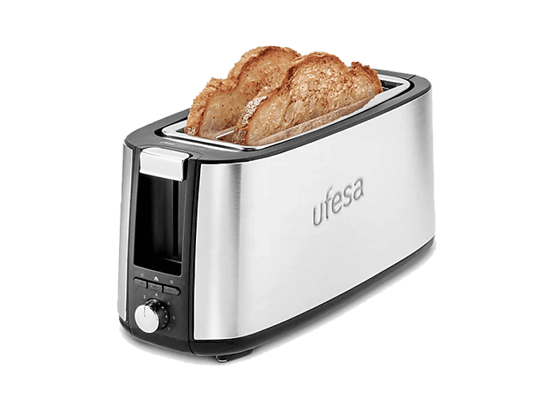 Ufesa Toastie Duo Plus 1400 W 2 ranuras 2 rebanadas 7 niveles potencia Plata