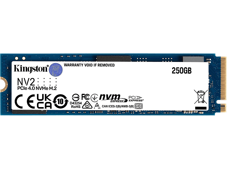Kingston SNV2S M2 NVMe PCIe Gen 4x4 3.0/1.3 Gbit/s Azul