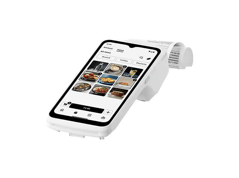 SumUp Terminal ES SIM 4G WiFi Portátil Acepta Pagos Gestiona Cartas Imprime Recibos Blanco
