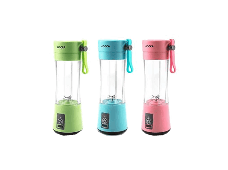 Jocca 1582 Mini Batidora Portátil 40 W 380 ml Recarga con USB 4 Cuchillas Acero inoxidable Aleatorio