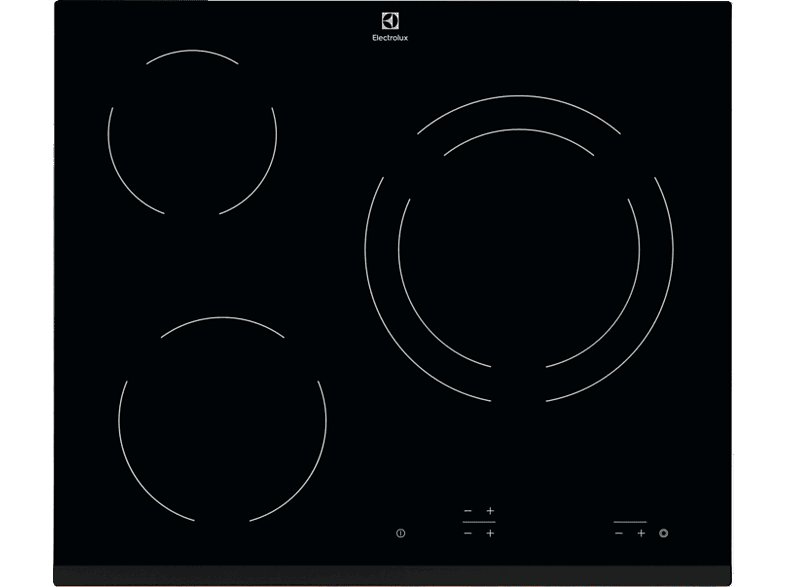 Electrolux EHF6231IOK 3 zonas Zona grande 27 cm 60 cm Negro