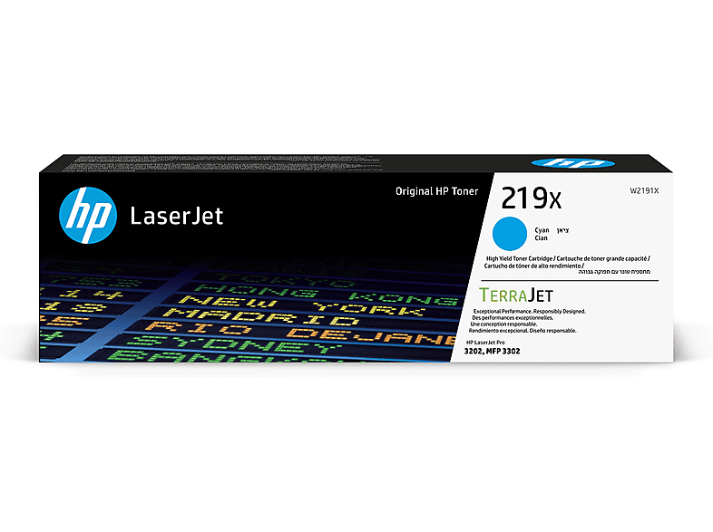 Tóner- HP 219X de alta capacidad Laserjet Aproximadamente 3200 páginas HP Planet Partners Cian