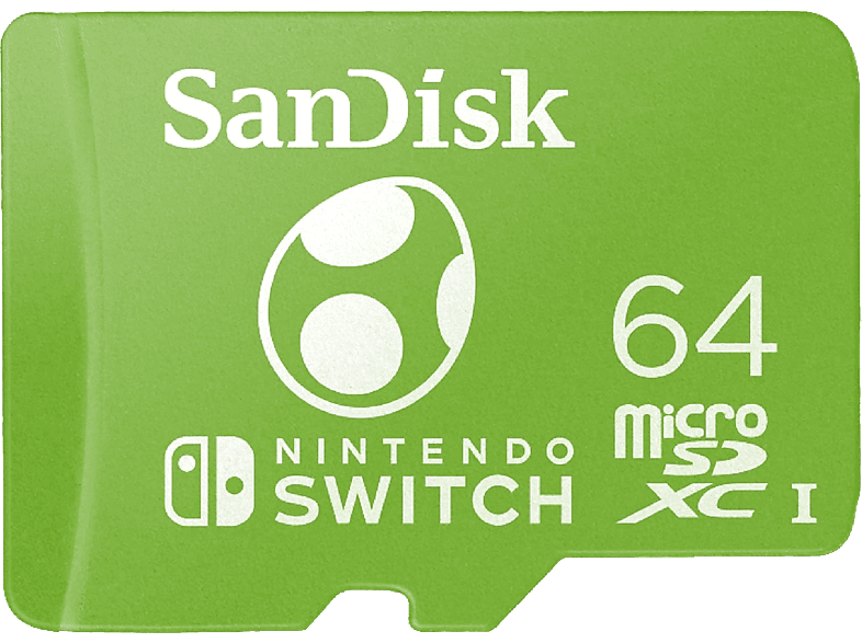 SanDisk Licencia Nintendo® 64 GB Para Nintendo Switch 100 MB/s Edición Yoshi Verde