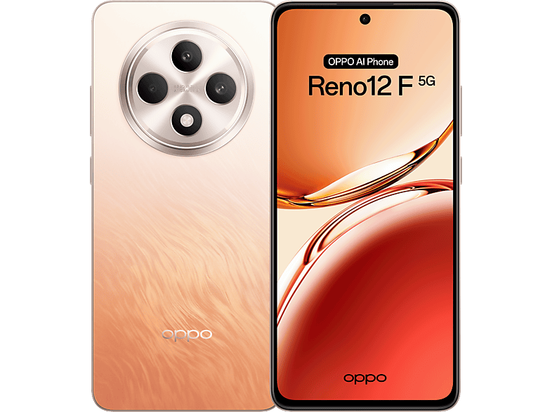 OPPO Reno 12 F 5G Amber Orange 256GB 8 GB RAM 6.67 AMOLED Full HD+ 120 Hz Mediatek Dimensity 6300 5G 5000 mAh Android