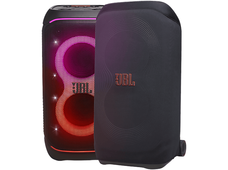 JBL PartyCover Stage 320 Para PartyBox Stage 320 Goma de estireno butadieno y tejido de punto de poliéster de doble cara Negro