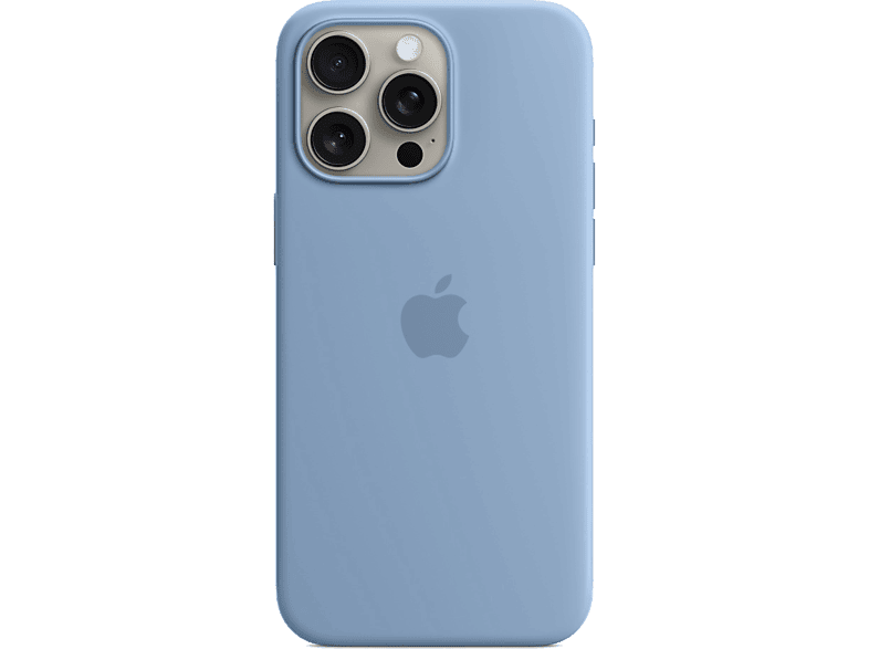 APPLE Funda de silicona con MagSafe para iPhone 15 Pro Azul invierno