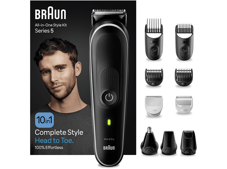 Braun MGK5440 Series 5 Recortadora 10 En 1 Afeita y Rasura Wet&Dry