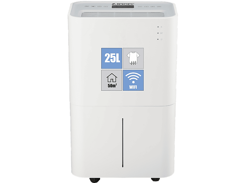 Jocel JDE002174 4 l 50 m² Eliminación de humedad 25L/día 30º C Ventilador 2 velocidades Blanco