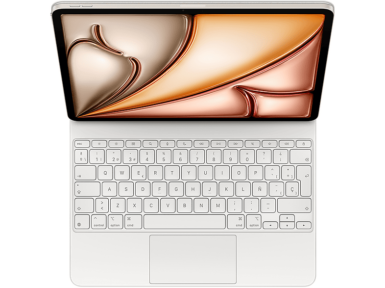 Apple Magic Keyboard Funda con teclado para el iPad Air de 11 pulgadas M3 Español Blanco