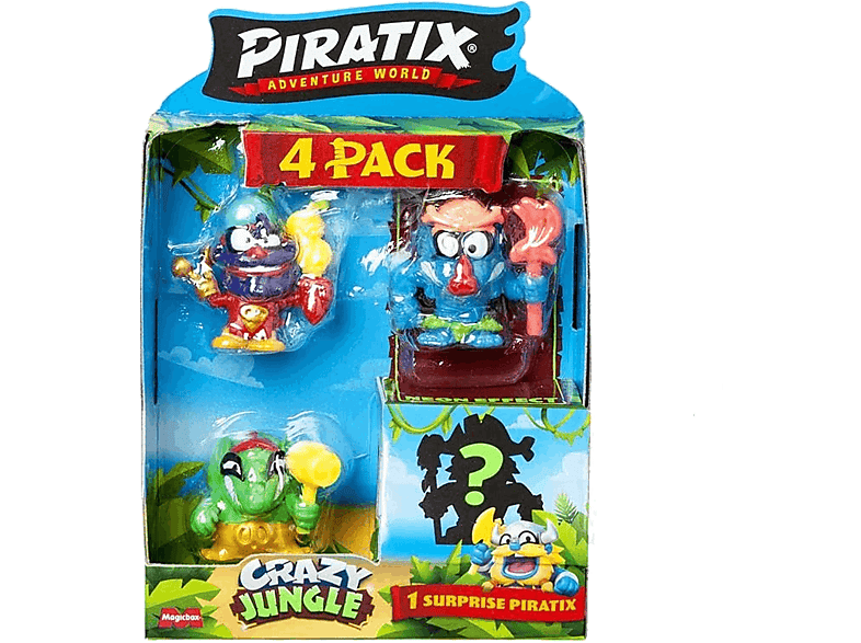 Magicbox Piratix Crazy Jungle - 4 Pack 1x12 Aleatorio