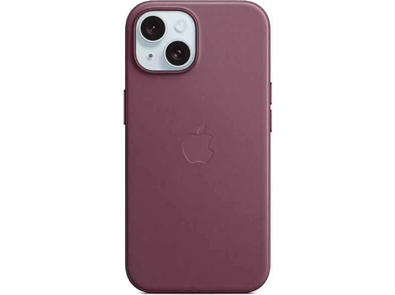 APPLE Funda de trenzado fino con MagSafe para iPhone 15 Rojo mora