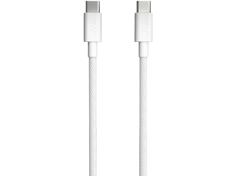 ISY IUC-1060 USB-C a USB-C 1m 60W Blanco