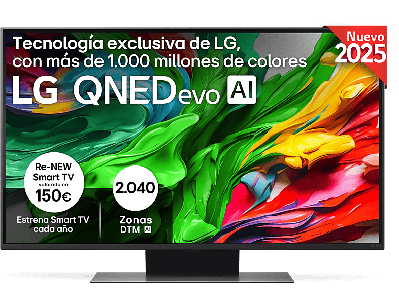 LG 43QNED87A6D UHD 4K Procesador Inteligente α7 AI Processor 4K Gen8 Smart TV DVB-T2 (H.265) Ashed Blue
