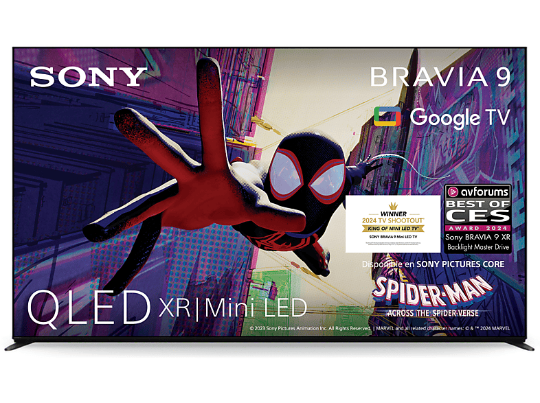Sony Bravia 9 MiniLED 4K HDR Google Smart TV 2024  Gaming PS5 IMAX Enhanced Dolby Atmos/Vision Chromecast Airplay 120Hz 65XR90