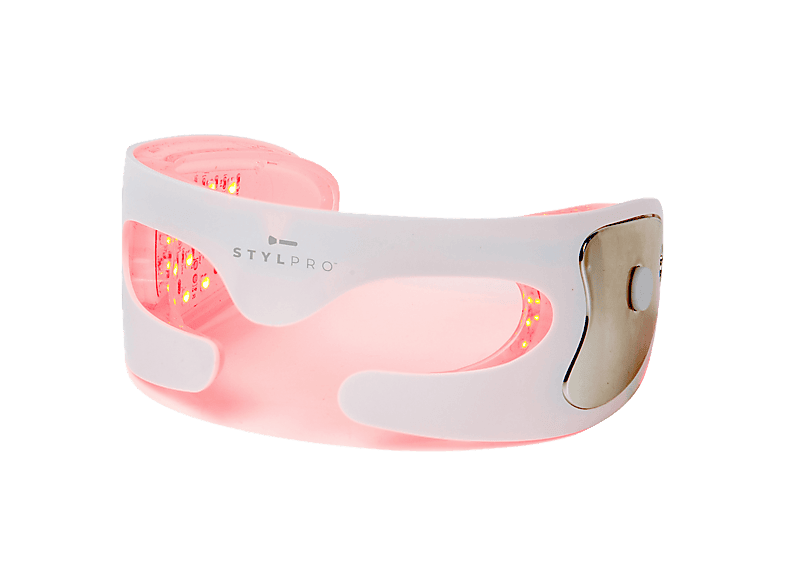 StylPro Radiant Eyes Red LED Goggles Para Cara Luz LED Roja Flexibles Blanco