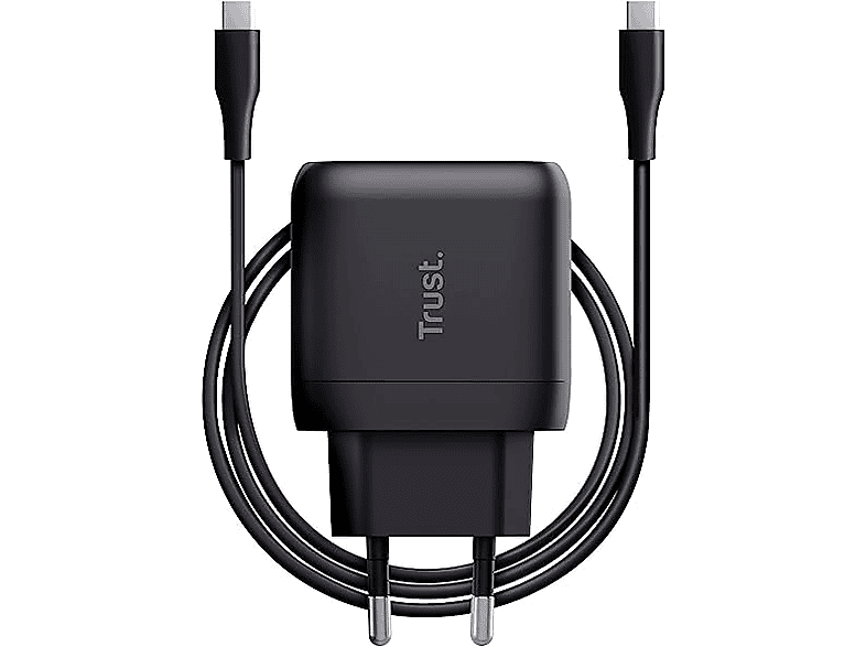 Trust Maxo 65 W USB-C 2 m Para Smartphones y Tablets Universal Negro