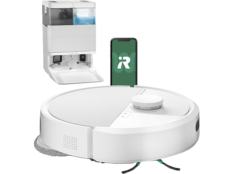 iRobot Roomba® Plus 405 Combo 295 ml Depósito Polvo 3l Depósito Agua Base 3h Autonomía Blanco