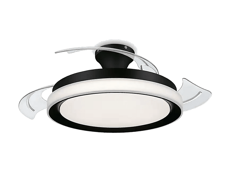 Philips Bliss (2026) 28 W 6 Velocidades Aspas retráctiles 106 cm 4500 lúmenes regulables Mando a distancia Blanco/Negro