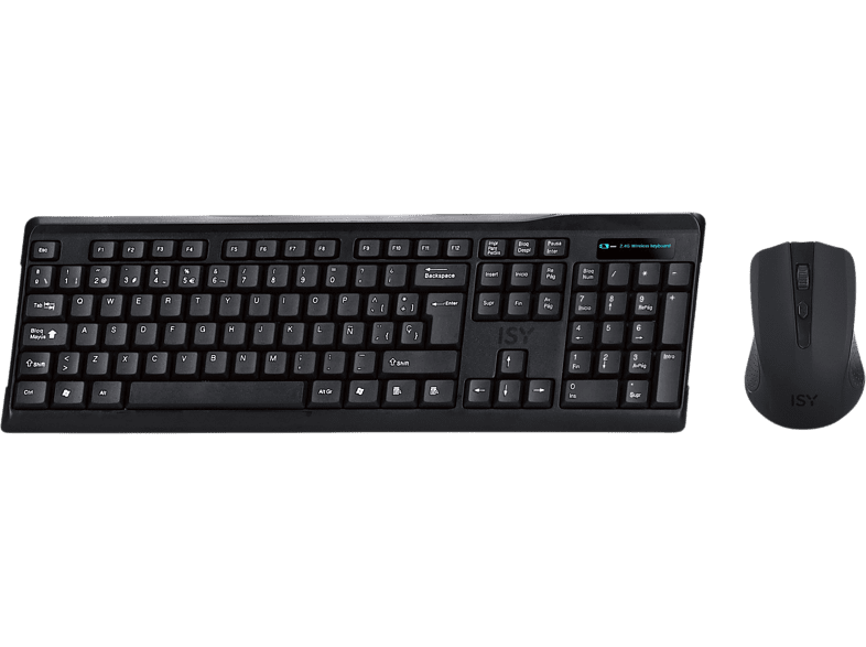 ISY IDE-2500-ES Inalámbrico 2.4 GHz USB Negro