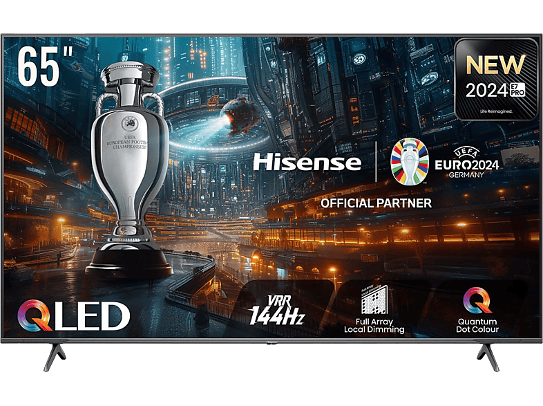 Hisense 65E7NQ Pro UHD 4K Game Bar 144Hz Dolby Vision IQ Dolby Atmos Subwoofer IA Negro