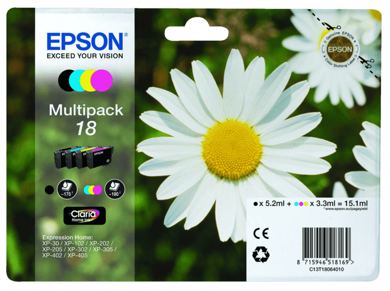 Epson Multipack 18 pack 4 colores
