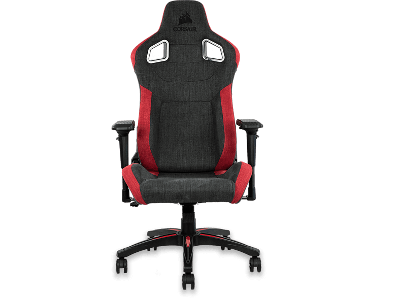 Corsair T3 RUSH 4D Ergonómico Altura regulable Reposabrazos 140 kg Negro/Rojo