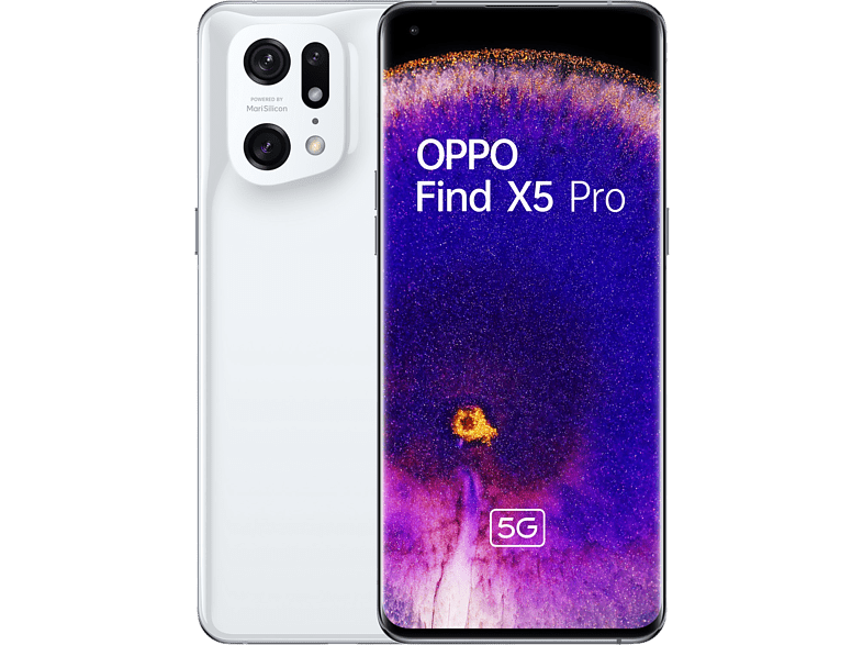OPPO Find X5 Pro 5G White 256 GB 12 GB RAM 6.7 WQHD+ Qualcomm Snapdragon™ 8 5000mAh Android 12