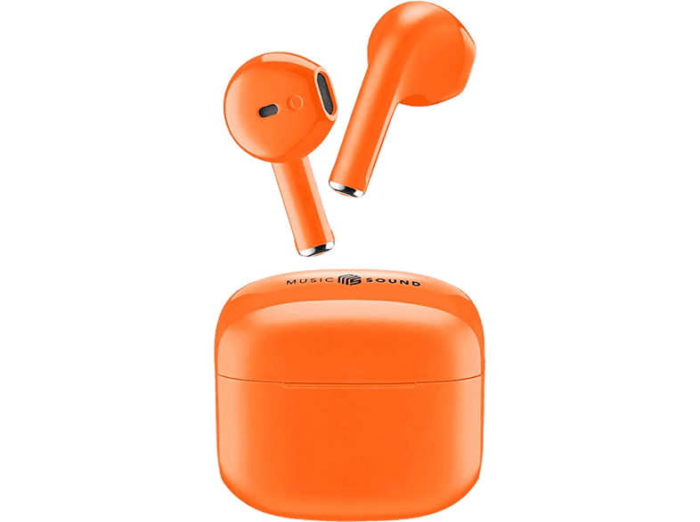 Music Sound BTMSTWSSWAGUO De cápsula Bluetooth  Autonomía de hasta 20 h Naranja