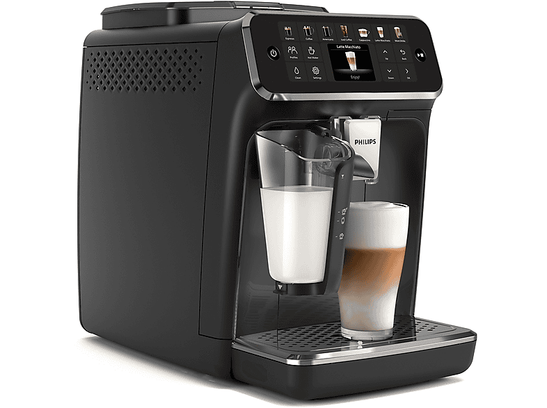 Philips EP4441/50 LatteGo Pantalla táctil 12 ajustes Función QuickStart 15 bar 230 W Filtro AquaClean 1.8 l Negro