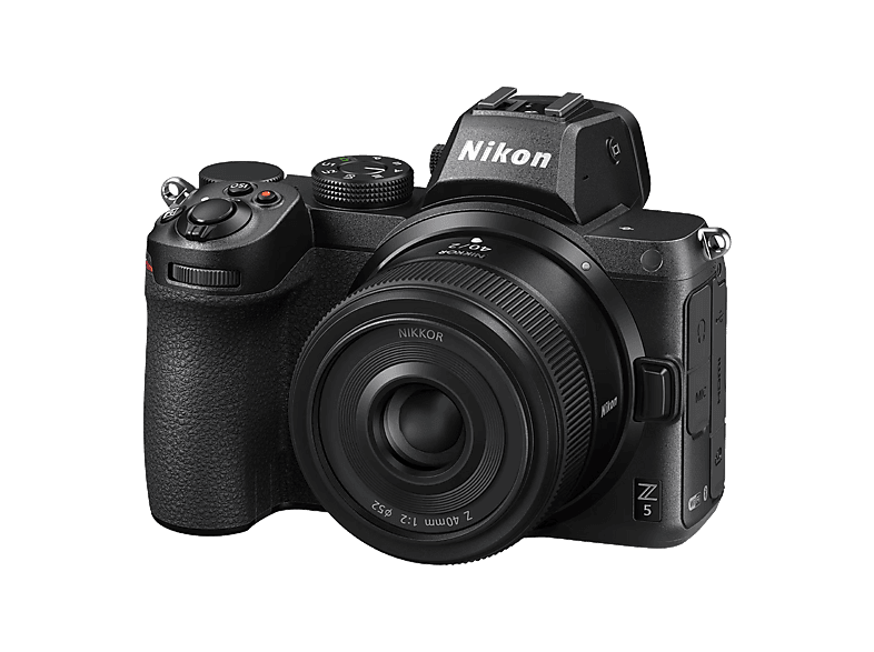 Nikon Z5 + Objetivo 40mm 24.3 megapixel Pantalla de 8 cm Táctil Abatible Sensor CMOS Full Frame Negro