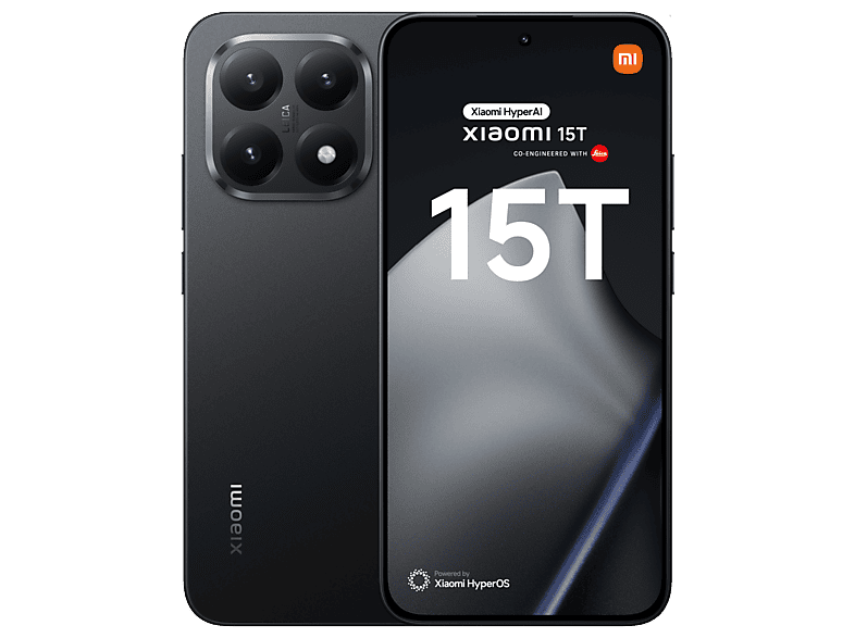 Xiaomi 15T Negro 256 GB 12 GB RAM 6.83 AMOLED  WQHD+ Eye Care MediaTek Dimensity 8400-Ultra 5500 mAh