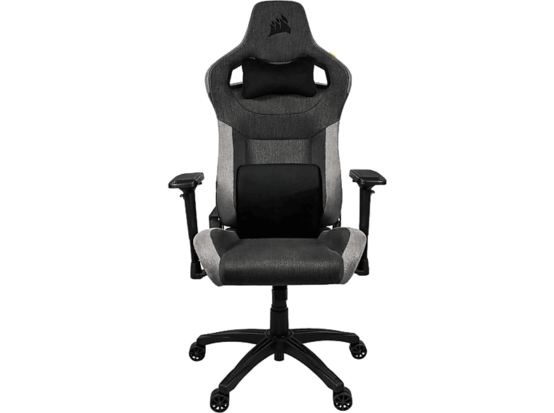 Corsair T3 Rush Reposacabezas 4D Espalda inclinable Hasta 120 kg Almohadilla incluida Negro