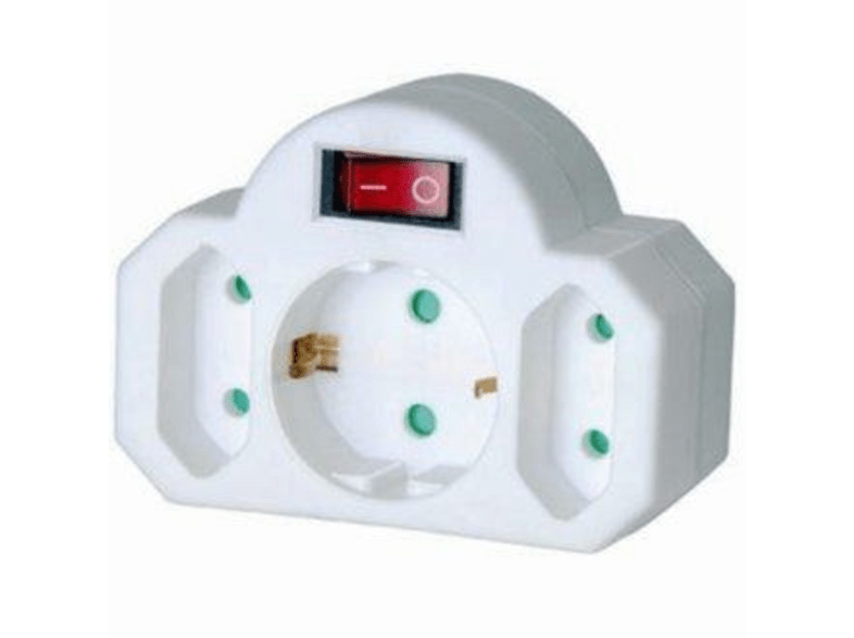 Brennensthull 149931 Blanco 3 tomas con interruptor