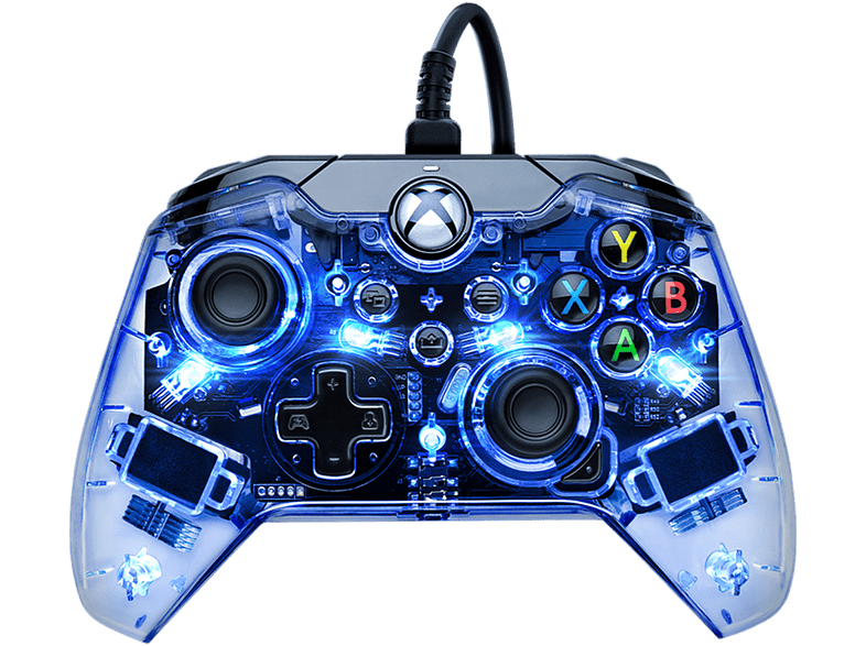 PDP Afterglow Wired Controller Con cable Micro USB Compatible con PC/Xbox Series X/S Transparente