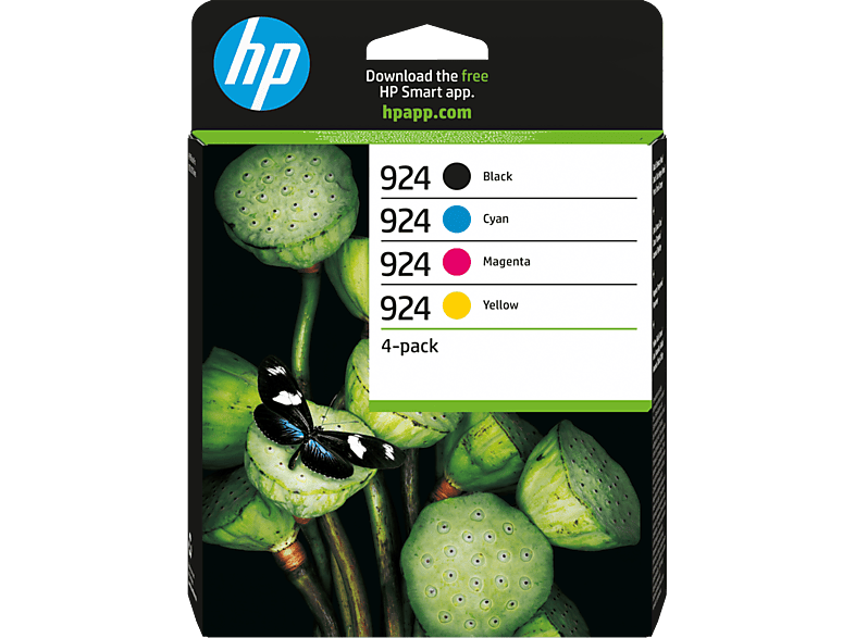 HP 924 Negro + Tricolor Hasta 500 páginas en negro Hasta 400 páginas a color Reciclaje fácil